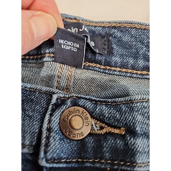 Calvin Klein Denim Jeans Women's Size 10 Medium Blue Straight Leg - Picture 4 of 12